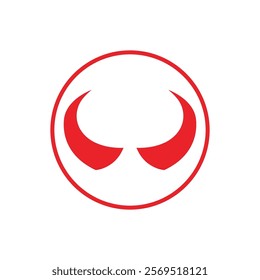 Devil horn Vector icon design illustration Template