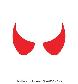 Devil horn Vector icon design illustration Template