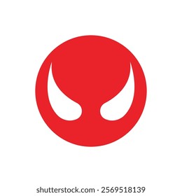 Devil horn Vector icon design illustration Template