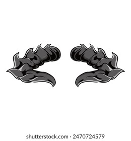 Devil Horns for graphic resources. Vector eps 10