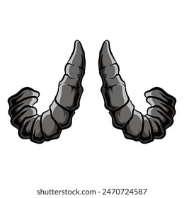 Devil Horns for graphic resources. Vector eps 10