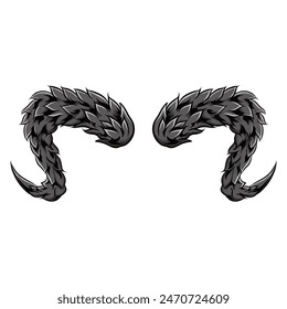 Devil Horns for graphic resources. Vector eps 10