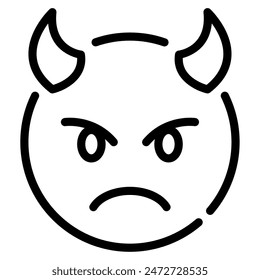 Devil Horns icon for illustration, web, app, infographic, etc
