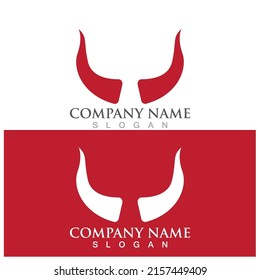 devil horns icon vector illustration template design