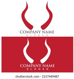 devil horns icon vector illustration template design