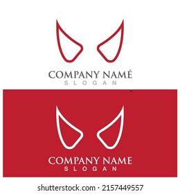 devil horns icon vector illustration template design