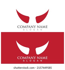 devil horns icon vector illustration template design