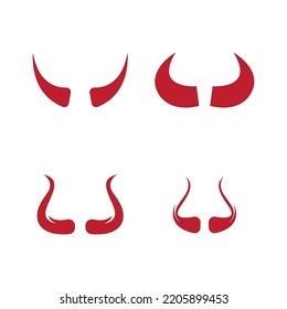 devil horns icon vector illustration template design