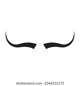 devil horns icon vector illustration logo design