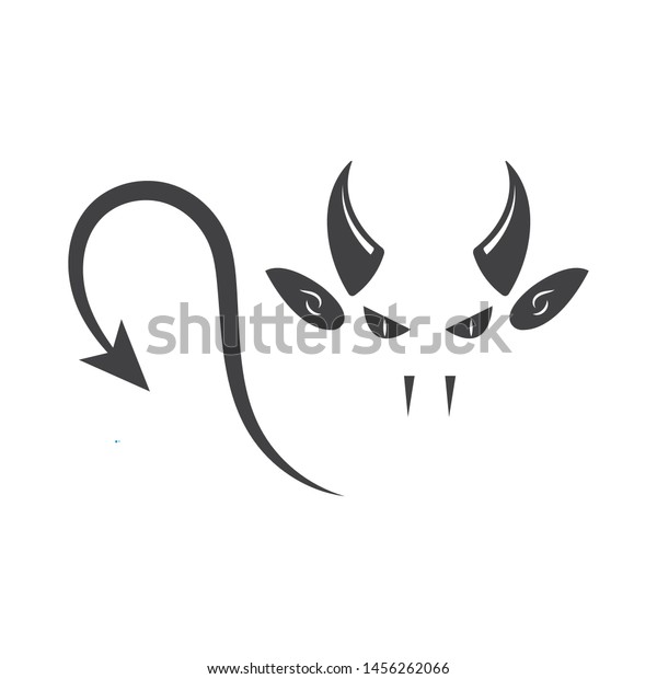 Devil Horns Logo Icon Vector Illustration Stock Vector (Royalty Free ...