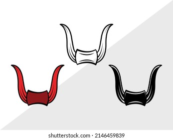Devil Horns Printable Vector Illustration