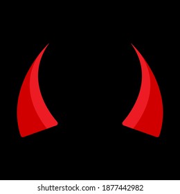 Devil Horns Red Illustration Vector