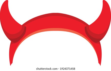 Devil horns vector art and illustration
