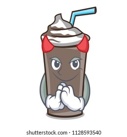 Devil ice chocolate mascot cartoon