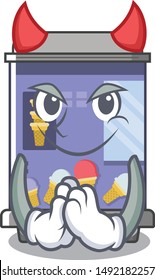Devil ice cream vending machine mascot shape