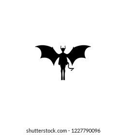 devil icon. deivl vector illustration on white background for web and apps.