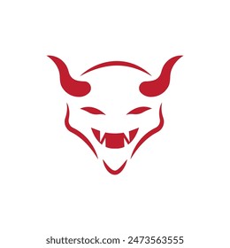 Devil icon illustration flat design