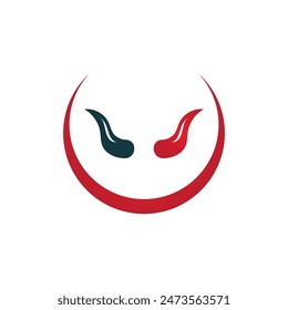 Devil icon illustration flat design