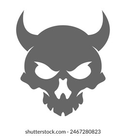 Devil icon logo design template