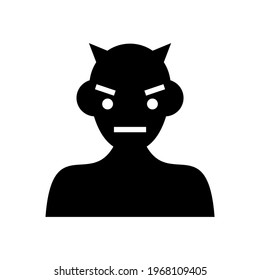 devil icon or logo isolated sign symbol vector illustration - high quality black style vector icons
