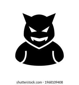 devil icon or logo isolated sign symbol vector illustration - high quality black style vector icons

