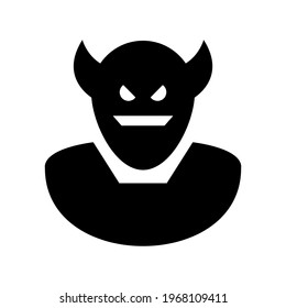 devil icon or logo isolated sign symbol vector illustration - high quality black style vector icons
