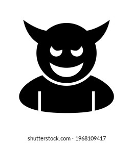 devil icon or logo isolated sign symbol vector illustration - high quality black style vector icons

