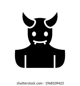 devil icon or logo isolated sign symbol vector illustration - high quality black style vector icons
