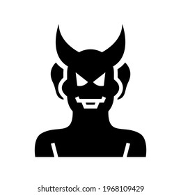 devil icon or logo isolated sign symbol vector illustration - high quality black style vector icons
