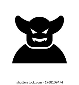 devil icon or logo isolated sign symbol vector illustration - high quality black style vector icons
