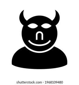 devil icon or logo isolated sign symbol vector illustration - high quality black style vector icons
