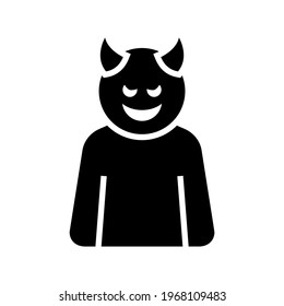 devil icon or logo isolated sign symbol vector illustration - high quality black style vector icons
