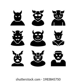 devil icon or logo isolated sign symbol vector illustration - Collection of high quality black style vector icons

