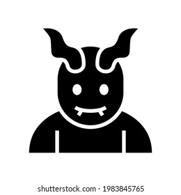 devil icon or logo isolated sign symbol vector illustration - high quality black style vector icons
