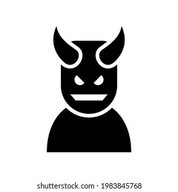 devil icon or logo isolated sign symbol vector illustration - high quality black style vector icons
