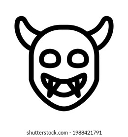 devil icon or logo isolated sign symbol vector illustration - high quality black style vector icons
