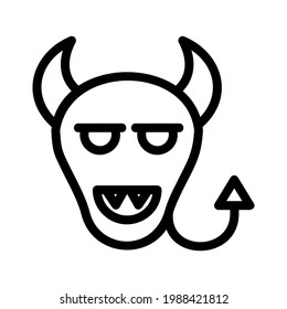 devil icon or logo isolated sign symbol vector illustration - high quality black style vector icons
