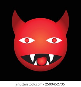  devil icon Scary devil with horns