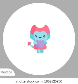 Devil icon sign vector,Symbol, logo illustration for web and mobile