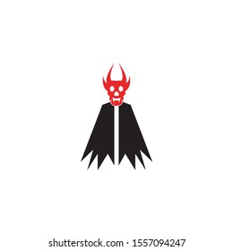 Devil icon and symbol vector template illustration