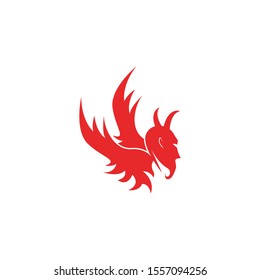 Devil icon and symbol vector template illustration