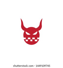 Devil icon trendy flat style isolated on white background.Symbol for your web site design,logo,app,UI.Vector illustration,EPS