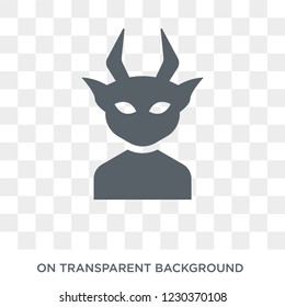 Devil icon. Trendy flat vector Devil icon on transparent background from Fairy Tale collection. 