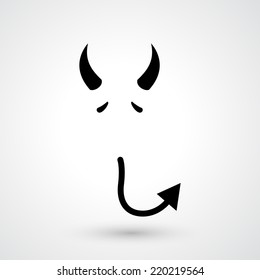 devil icon vector