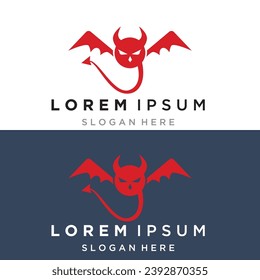 Devil icon Vector design illustration logo Template