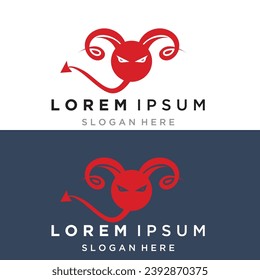 Devil icon Vector design illustration logo Template