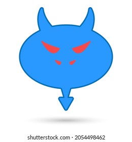 Devil isolated object. Vector illustration.