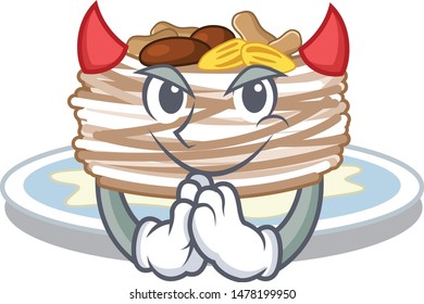 Devil kataifi isolated with in the mascot