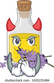 Devil lavender oil in the character shape