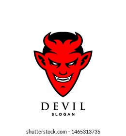 devil logo icon design vector illustration